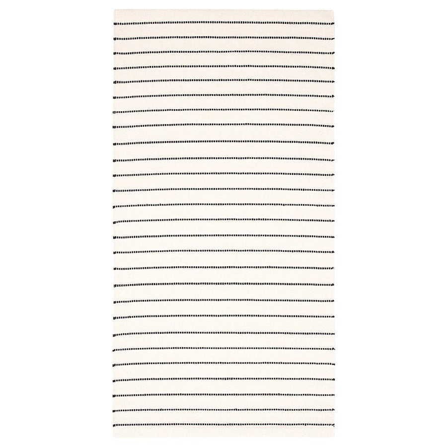 TORSLEV Rug, flatwoven, strip white/black, 80x150 cm, 40418708