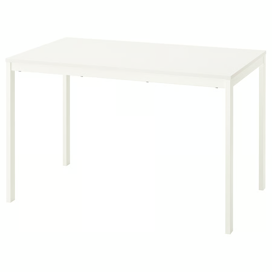 VIHALS Extendable table, white, 120/180x74 cm, 10592737