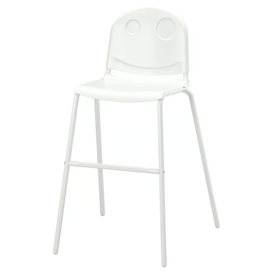 VILDGAS Junior chair, white, 80589393